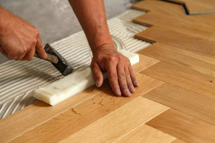 Pose de parquet flottant Crépy